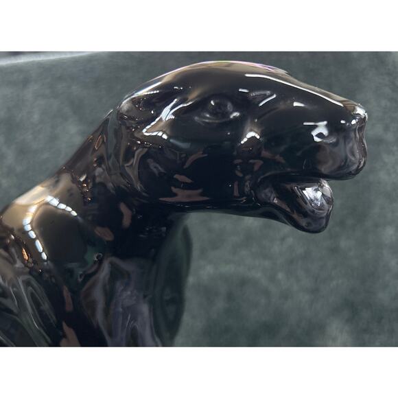 1950s Black Panther Ceramic TV Lamp MCM - Picture 6 of 15